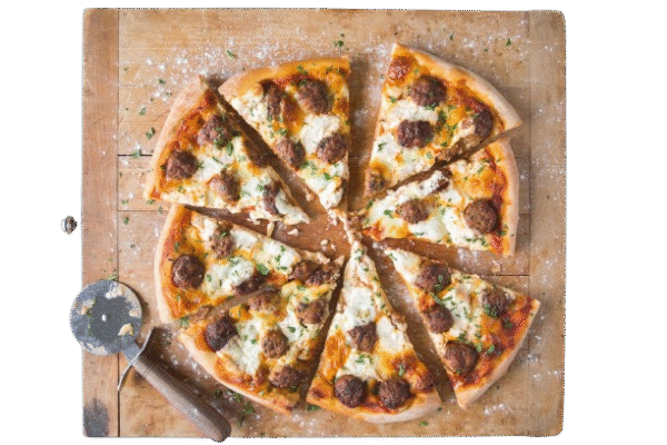 Meat Ball Pizza